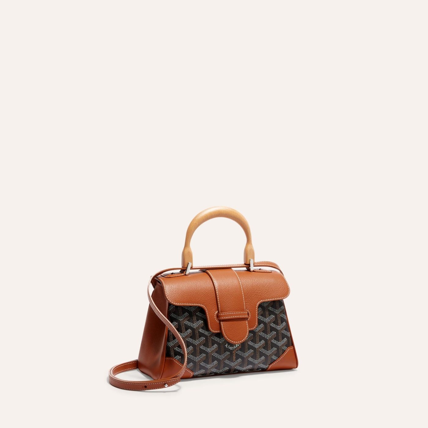 Goyard Saigon Souple Mini Bag Black and Brown - Image 1